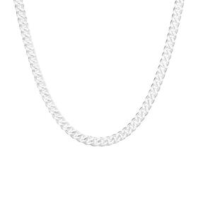 Sterling-Silver-45cm-Diamond-Cut-Curb-Chain on sale