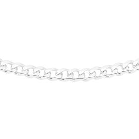 Sterling-Silver-45cm-Solid-Bevelled-Curb-Chain on sale