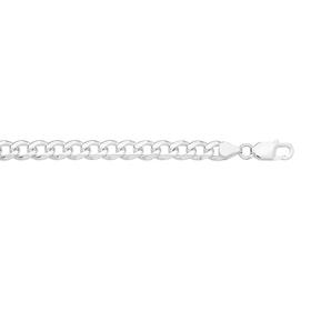 Sterling-Silver-20cm-Dia-Cut-Bevel-Curb-Bracelet on sale