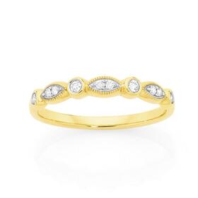 9ct+Gold+Diamond+Anniversary+Band