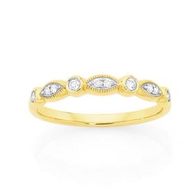 9ct-Gold-Diamond-Anniversary-Band on sale