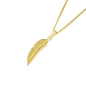 9ct-Gold-Leaf-Pendant on sale