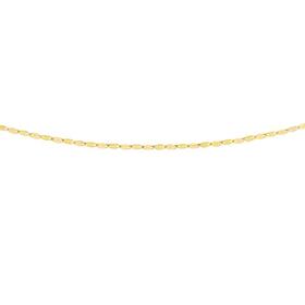 9ct+Gold+42cm+Fancy+Diamond-Cut+Mirror+Chain