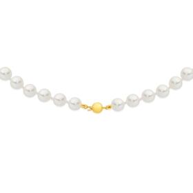 9ct+Gold+Cultured+Freshwater+Pearl+Necklace