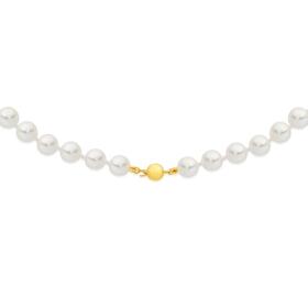9ct-Gold-Cultured-Freshwater-Pearl-Necklace on sale