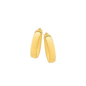 9ct-Gold-4x15mm-Polished-Half-Round-Hoop-Earrings on sale