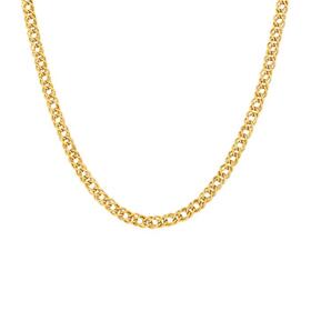 9ct-Gold-55cm-Solid-Double-Curb-Chain on sale