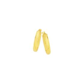 9ct-Gold-15cm-Diamond-Cut-Twist-Hoop-Earrings on sale