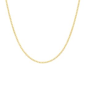 9ct+Gold+45cm+Solid+Trace+Chain