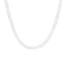 Sterling+Silver+50cm+Flat+Bevelled+Curb+Chain