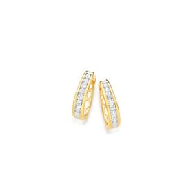 Alora-10ct-Gold-12-Carat-TW-Lab-Grown-Diamond-Huggie-Earrings on sale
