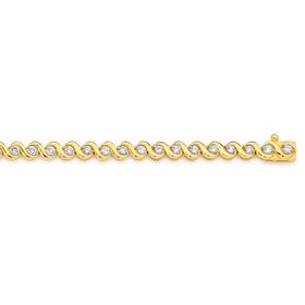 Alora-10ct-Gold-2-Carats-TW-Lab-Grown-Diamond-Wave-Tennis-Bracelet on sale