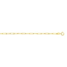 9ct-Gold-19cm-Mini-Flat-Paperclip-Bracelet on sale