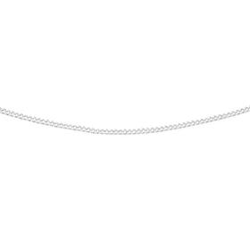 Sterling+Silver+45cm+Dia-Cut+Italian+Curb+Chain