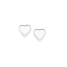 Sterling-Silver-8mm-Puff-Heart-Studs on sale