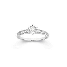 9ct-White-Gold-Diamond-Ring on sale