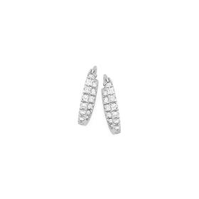 Silver-CZ-Inside-Out-Hoop-Earrings on sale