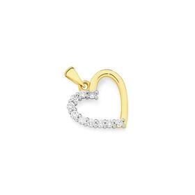 Alora+10ct+Gold+Lab+Grown+Diamond+Heart+Pendant