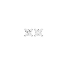Silver-5mm-Square-CZ-4-Claw-Martini-Cast-Studs on sale