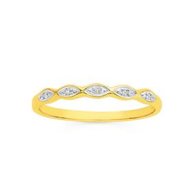 9ct+Gold+Diamond+Ring