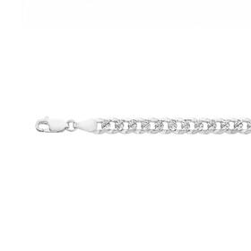 Sterling-Silver-20cm-Fancy-Dia-Cut-Curb-Bracelet on sale
