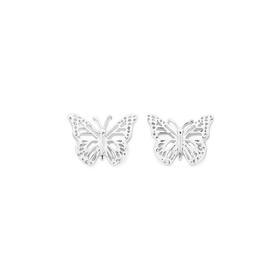 Sterling-Silver-Butterfly-Stud-Earrings on sale