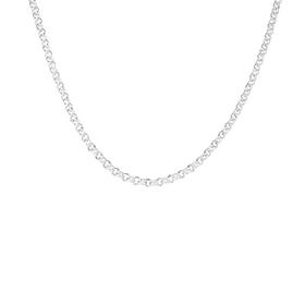 Sterling+Silver+45cm+Round+Belcher+Chain