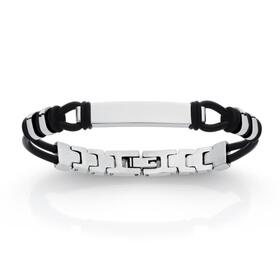 Stainless-Steel-Tween-ID-Neoprene-Gents-Bracelet on sale