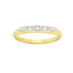 9ct-Gold-Diamond-Band on sale