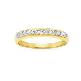 9ct-Gold-Diamond-Anniversary-Band on sale