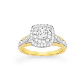 Alora-10ct-Gold-1-Carat-TW-Lab-Grown-Diamond-Ring on sale