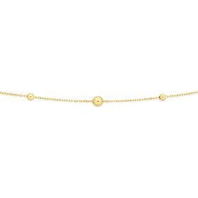 9ct-Gold-45cm-Multi-Beaded-Solid-Trace-Chain on sale