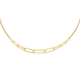 9ct-Gold-45cm-Paperclip-Links-with-Double-Trace-Necklet on sale