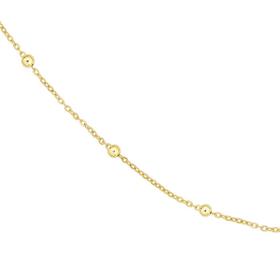 9ct-Gold-25cm-Multi-Beads-Anklet on sale