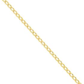 9ct-Gold-27cm-Solid-Open-Curb-Anklet on sale