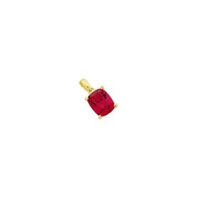 9ct-Gold-Created-Ruby-Claw-Pendant on sale