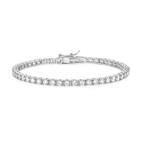 Sterling-Silver-18cm-3mm-Cubic-Zirconia-4-Claw-Tennis-Bracelet on sale