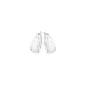 Sterling-Silver-Hammered-Small-Creole-Hoop-Earrings on sale
