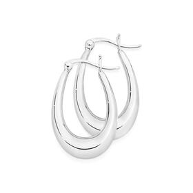 Silver-Creole-Hoop-Earrings on sale