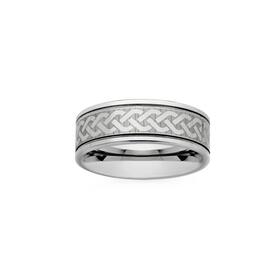 Tungsten-Carbide-Full-Celtic-Plait-Ring on sale