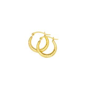 9ct-Gold-Striped-Creole-Earrings on sale