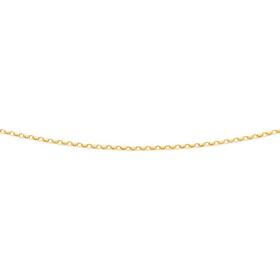 9ct-Gold-45cm-Solid-Diamond-cut-Oval-Belcher-Chain on sale