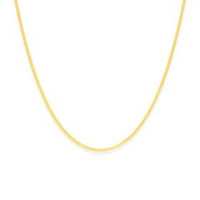 9ct-Gold-35cm-Solid-Curb-Chain on sale