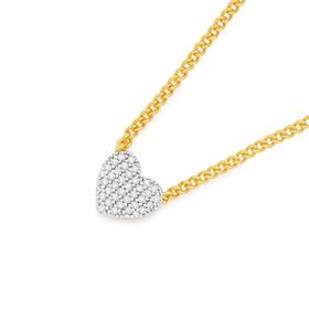 9ct-Gold-Diamond-Small-Pave-Heart-Pendant on sale