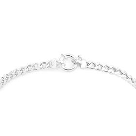 Sterling-Silver-195cm-Hollow-Curb-Bolt-Ring-Bracelet on sale