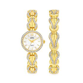 Elite-Ladies-Watch-Bracelet-Set on sale