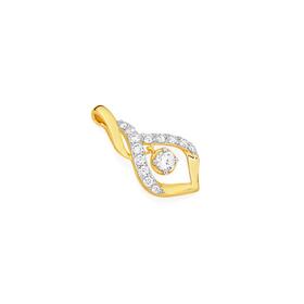 Alora-10ct-Gold-12-Carat-TW-Lab-Grown-Diamond-Infinity-Pendant on sale