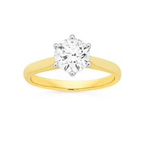 Alora-14ct-Gold-150-Carat-Lab-Grown-Diamond-Solitaire-Ring on sale