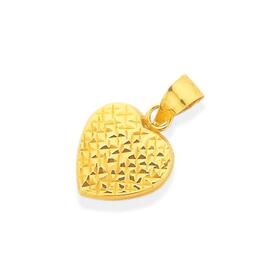 9ct-Gold-Heart-Pendant on sale