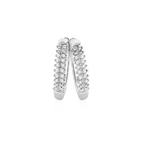 9ct-White-Gold-Diamond-Pave-Huggie-Earrings on sale